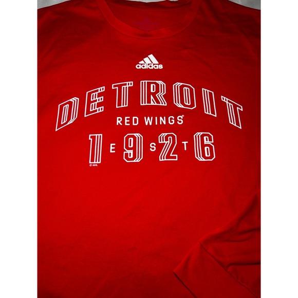 Adidas Detroit Red Wings Long Sleeve Shirt Women's XL NHL Fan Gear Hockey - Picture 2 of 3